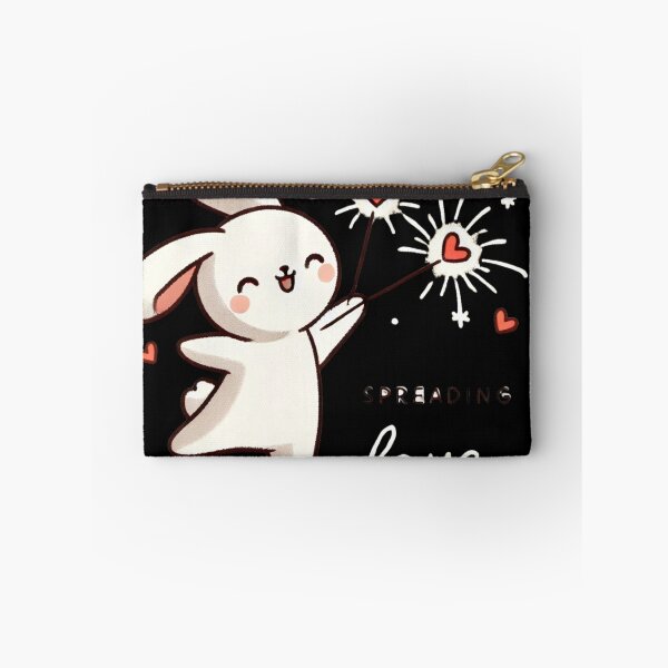 Item preview, Spreading Love - Cute Bunny with Hearts designed and sold by EllsLittleStore.