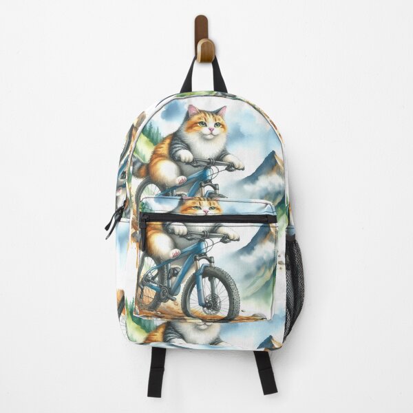 Item preview, Cat on a Mountain Bike Ride designed and sold by ArtUnova.
