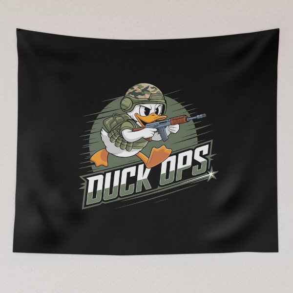 Item preview, Tactical Duck - This gift is perfect for gamers, military enthusiasts, airsoft players, and tactical gear fans who want to add a touch of humor to their passion. designed and sold by ZyziowskyArt.