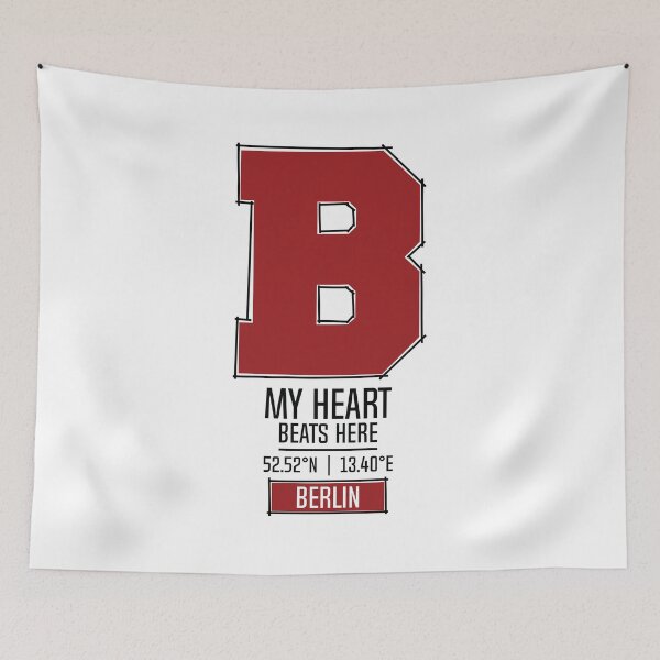 Item preview, BERLIN MY HEART BEATS HERE WHITE designed and sold by LMAGARMENTS.