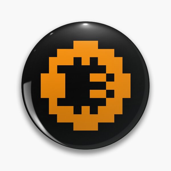 Item preview, Bitcoin Logo Pixel Art designed and sold by CyberRex.