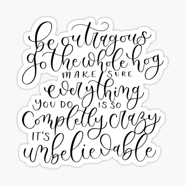 Roald Dahl Quote from Matilda Sticker