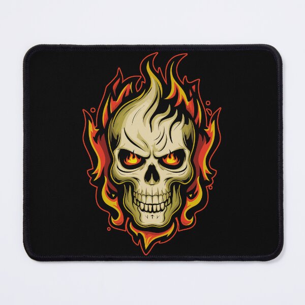 Item preview, Flaming Skull designed and sold by Angry Swan Designs.