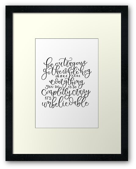 roald dahl quote from matilda framed prints by