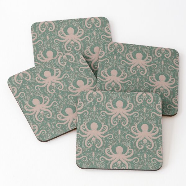 Item preview, Nautical Baroque - Lush Green [Octopus] designed and sold by Carina Parry Studios.