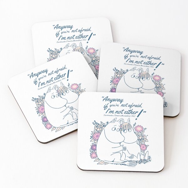 Item preview, Moomin Not Afraid Comet In Moominland Snorkmaiden Quote designed and sold by MoominStore.