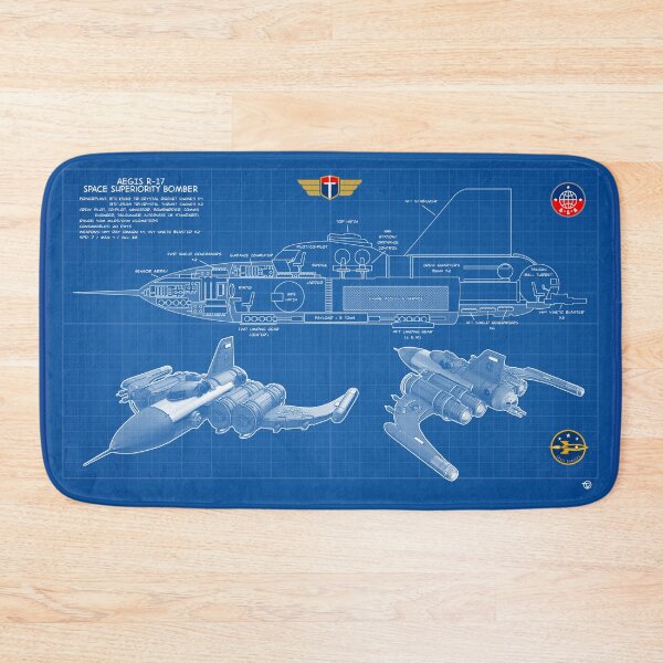 Item preview, AEGIS R-17 Rocket Bomber Tech Schematic designed and sold by DEEP7 PRESS.