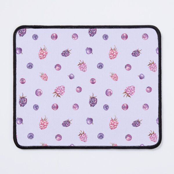 Item preview, Watercolor Berries Pattern on lavender background designed and sold by Flowersforbear.