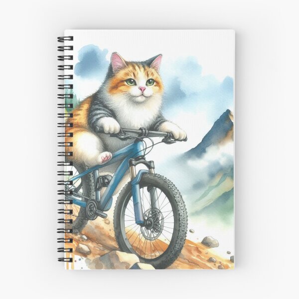 Item preview, Cat on a Mountain Bike Ride designed and sold by ArtUnova.