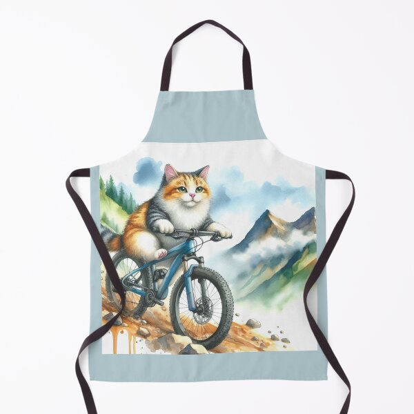 Item preview, Cat on a Mountain Bike Ride designed and sold by ArtUnova.