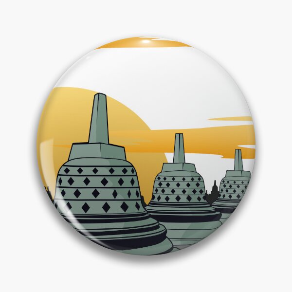 Item preview, Borobudur Temple Landmark Design Vector designed and sold by andriassaputro.