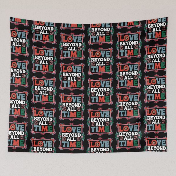 Item preview, Love Beyond All Time Floral Typography designed and sold by Taans-Creation.
