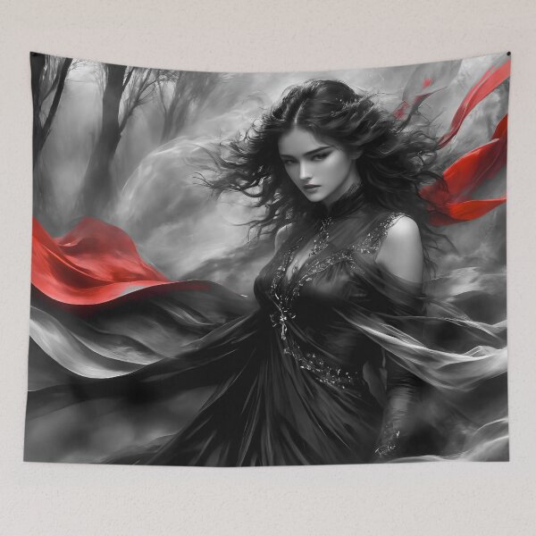 Item preview, Red Flags 7 bw designed and sold by deep-sea-birds.