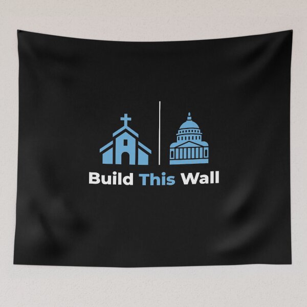Item preview, Build This Wall Separation of Church and State Activist  designed and sold by The Junto Shop.