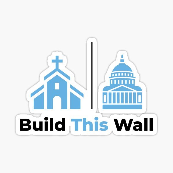 Item preview, Build This Wall Separation of Church and State Activist  designed and sold by The Junto Shop.