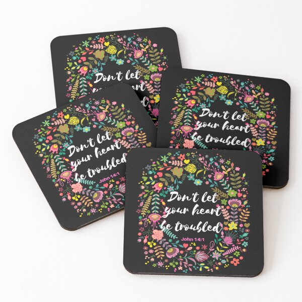 Item preview, Don't Let Your Heart Be Trouble Christian Verse designed and sold by Roland1980.