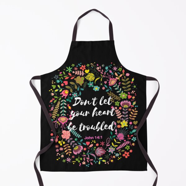 Item preview, Don't Let Your Heart Be Trouble Christian Verse designed and sold by Roland1980.