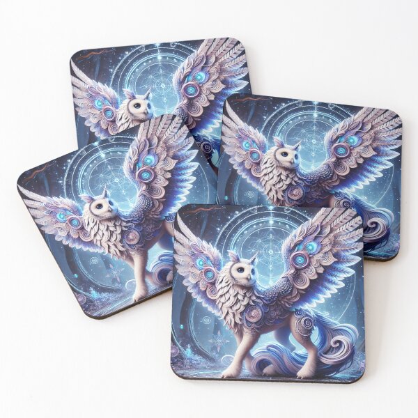 Item preview, Frozen Cerulean Enchanted Owlicorn designed and sold by Fantasy Horseys.