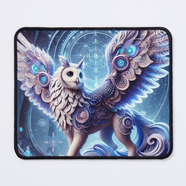 Item preview, Frozen Cerulean Enchanted Owlicorn designed and sold by Fantasy Horseys.