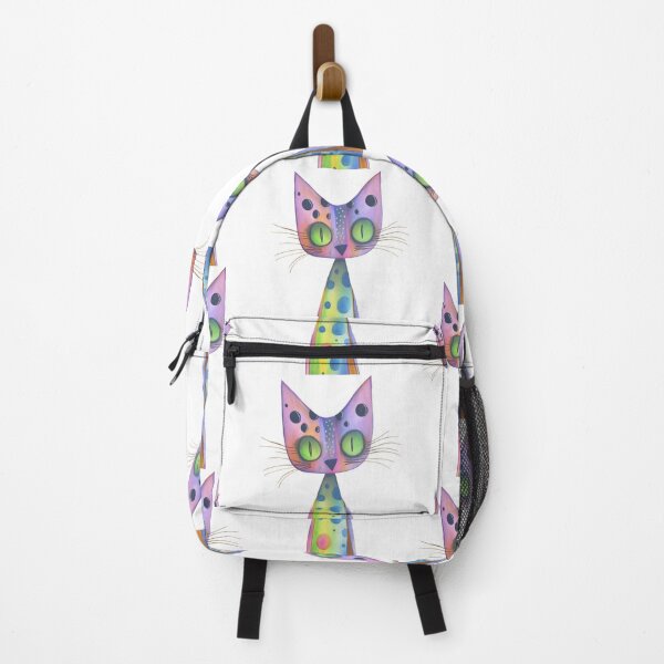 Item preview, Cute spotted cat design. Green & Pink. designed and sold by Shoot-The-Moon.