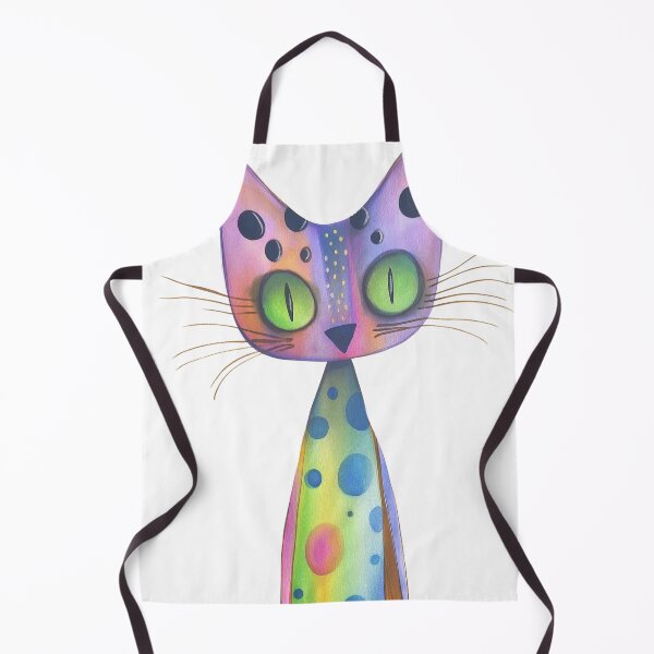 Item preview, Cute spotted cat design. Green & Pink. designed and sold by Shoot-The-Moon.