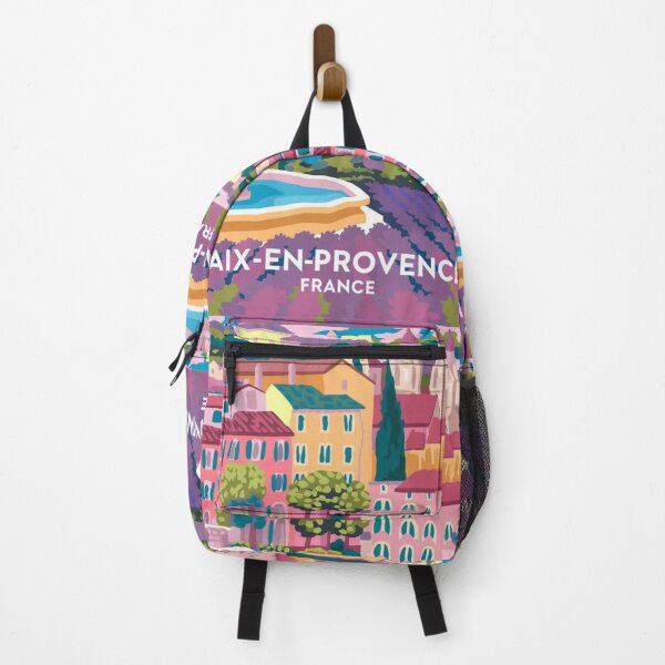 Item preview, Aix-en-Provence, France. Vibrant Colorful StreetScape Travel Poster : Abstract Art By Carraann designed and sold by CARRAANN.