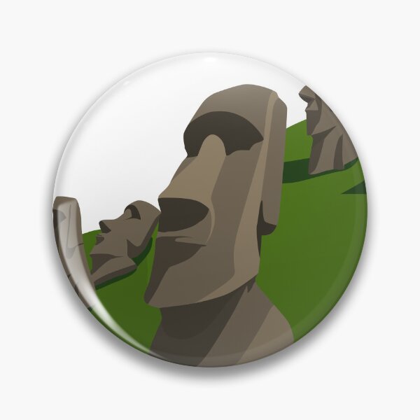 Item preview, Easter Island Moai Statue Landmark Design Vector designed and sold by andriassaputro.