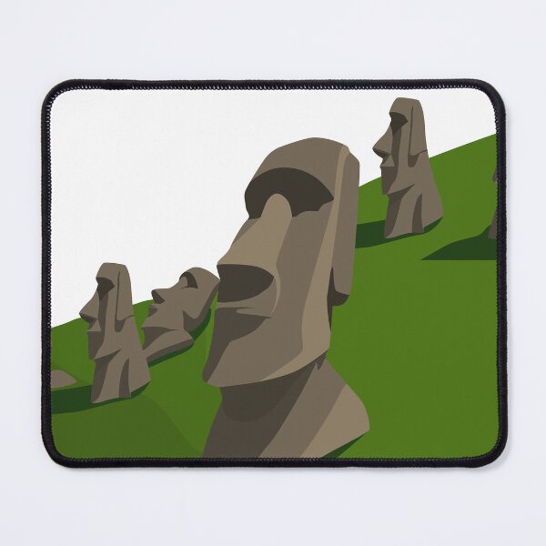 Item preview, Easter Island Moai Statue Landmark Design Vector designed and sold by andriassaputro.