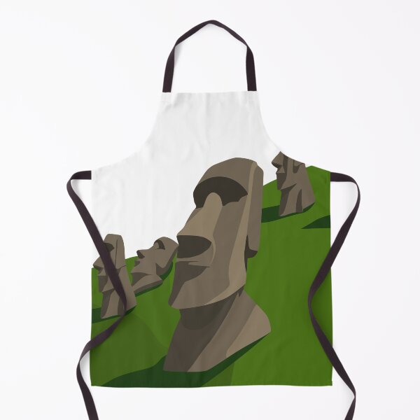 Item preview, Easter Island Moai Statue Landmark Design Vector designed and sold by andriassaputro.