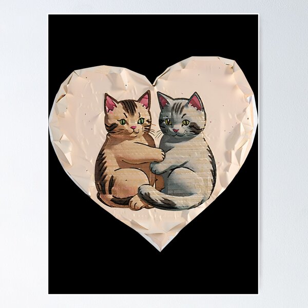 Item preview, Caricatura de amor purrfecto designed and sold by Azurion.