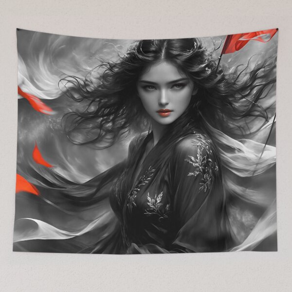 Item preview, Red Flags 8 bw designed and sold by deep-sea-birds.