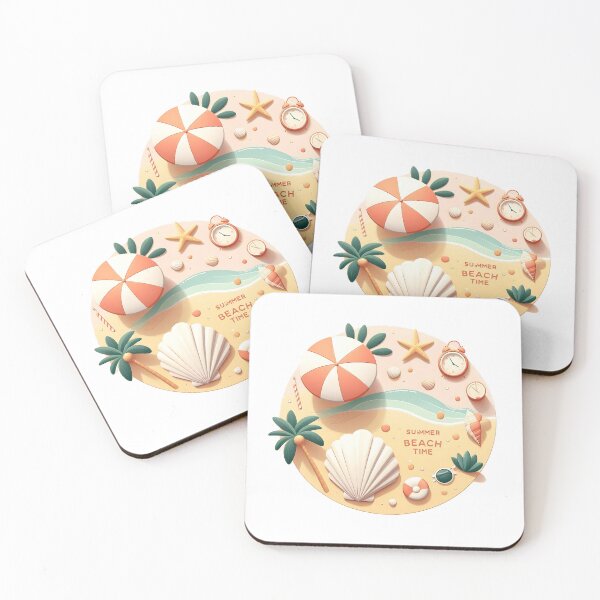 Item preview, Minimalist Summer Beach Time Illustration designed and sold by inkNext.