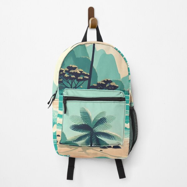 Item preview, Minimalist Clipart-Style Seaside Summer Vibe Illustration with Maya Bay, Thailand Style designed and sold by inkNext.