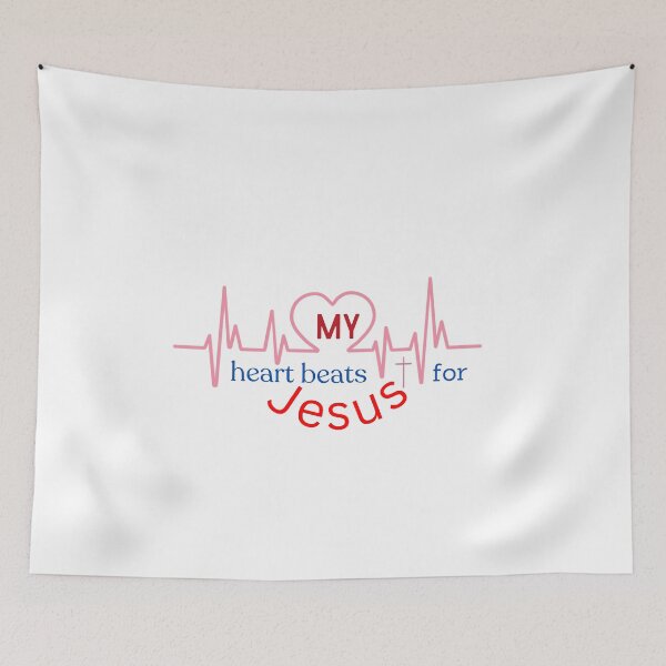 Item preview, My heart Beats for Jesus designed and sold by BlessedHandsDesigns.