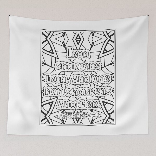 Item preview, Iron Sharpens Iron, And One Man Sharpens Another Prov. 27:17 designed and sold by Roland1980.
