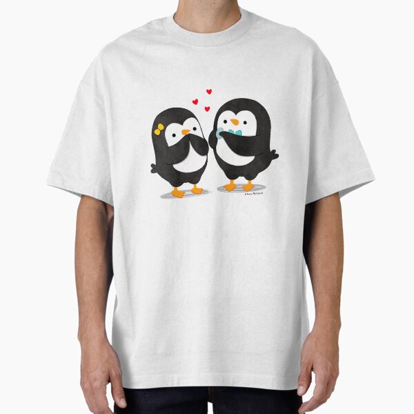Item preview, Penguin offering a pebble to his love penguin designed and sold by thepenguinsfamily.