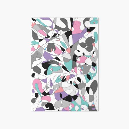 Absrtact art helping hands Art Board Print