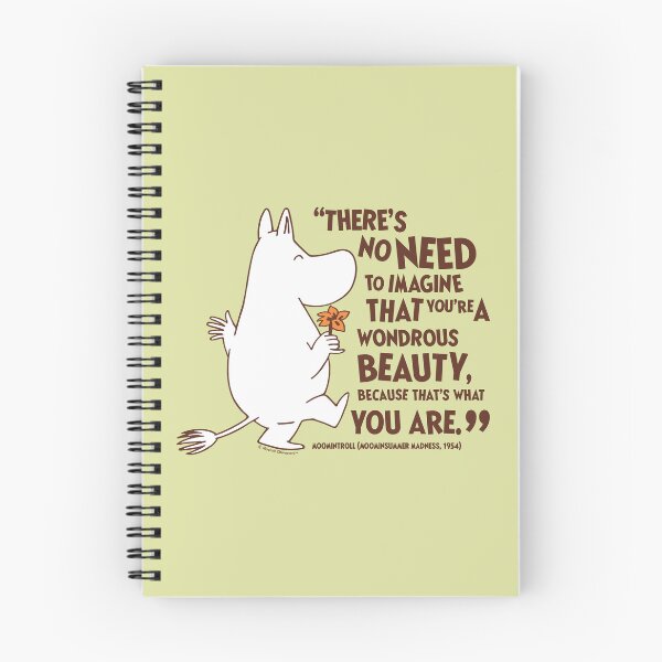 Item preview, Moomin Beauty Moominsummer Madness Moomintroll Quote designed and sold by MoominStore.