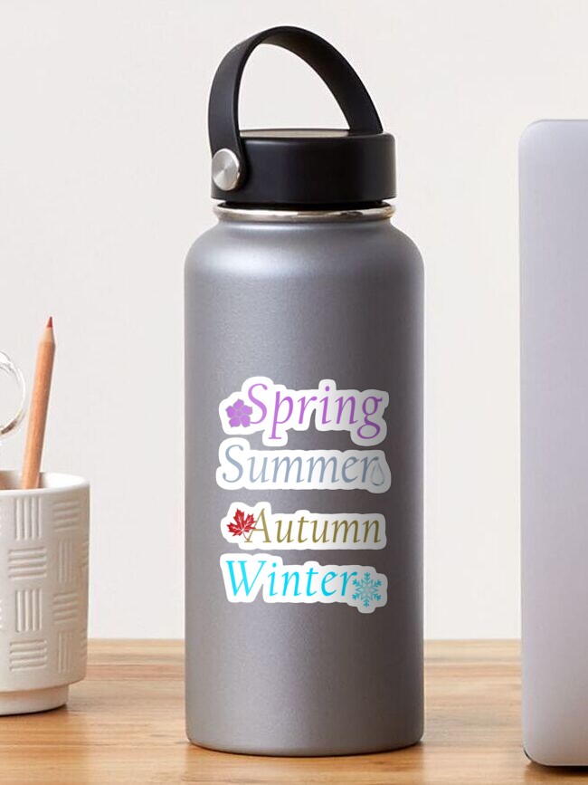 Thumbnail 1 of 3, Sticker, Colorful Spring Summer Autumn and Winter Seasons designed and sold by WD-Artist.