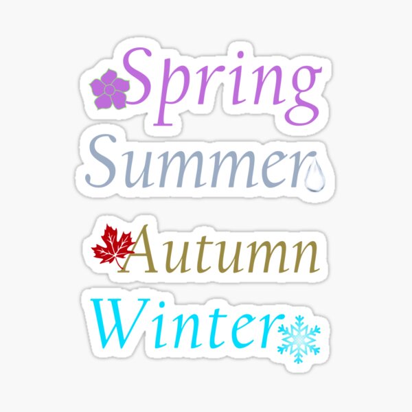 Item preview, Colorful Spring Summer Autumn and Winter Seasons designed and sold by WD-Artist.