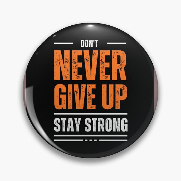 Item preview, Motivational expression don't never give up  designed and sold by Med50artworks.