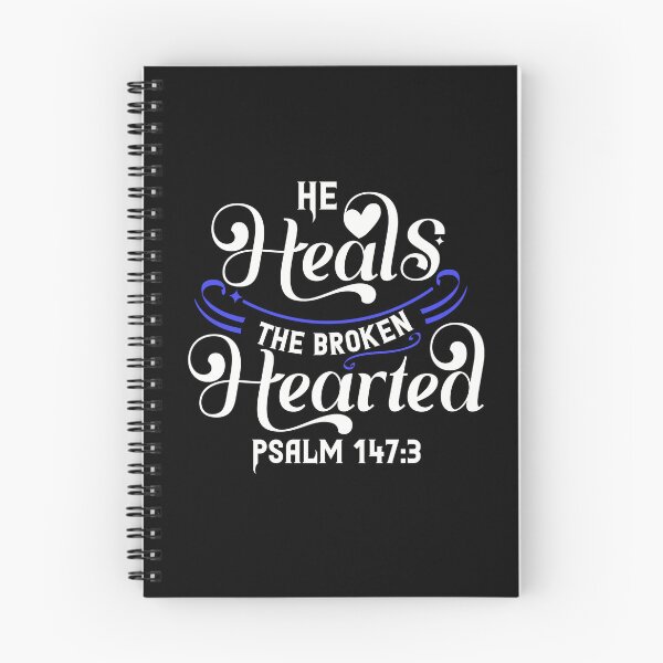 Item preview, He Heals The Broken Hearted Bible Verse Psalms 147:3 designed and sold by Roland1980.