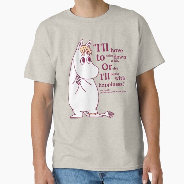 Item preview, Moomin Happiness Moominsummer Madness Snorkmaiden Quote designed and sold by MoominStore.