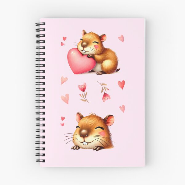Item preview, Cute capybara in love Valentine sticker set designed and sold by MariPon.