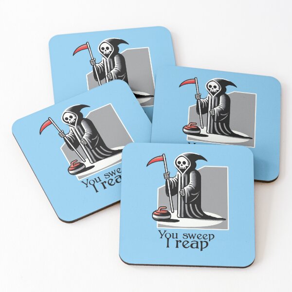 Item preview, Winter Sports Grim Reaper Sweeping designed and sold by HIISESSOL.
