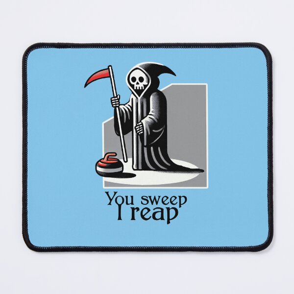 Item preview, Winter Sports Grim Reaper Sweeping designed and sold by HIISESSOL.