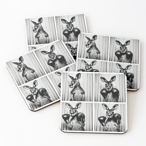 Item preview, Cute Kangaroo Posing with Boxing Gloves | Playful Photobooth Animal | Funny and Sporty Wildlife Moment | Quirky Kangaroo Photography designed and sold by PaintedPixels01.