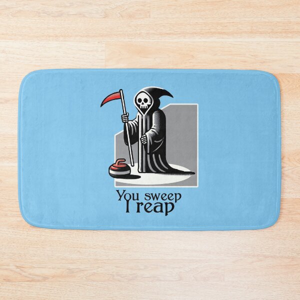 Item preview, Winter Sports Grim Reaper Sweeping designed and sold by HIISESSOL.