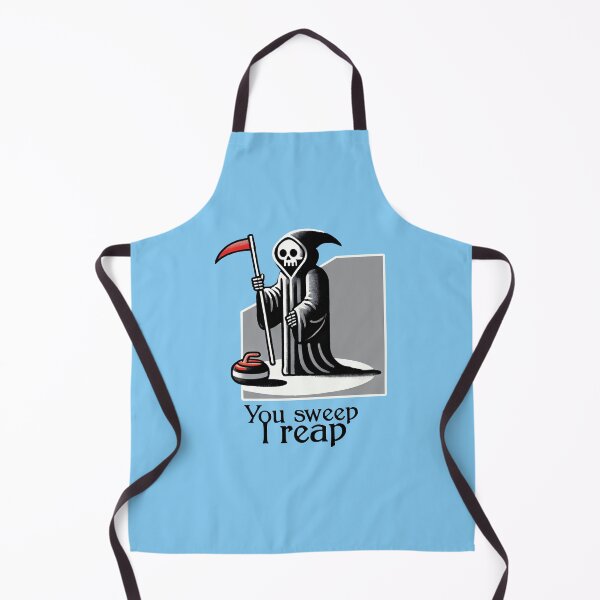 Item preview, Winter Sports Grim Reaper Sweeping designed and sold by HIISESSOL.
