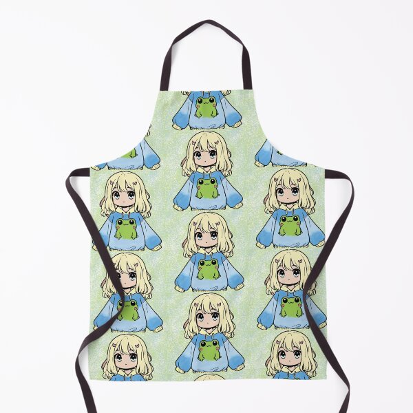 Item preview, Cute anime girl with green frog on sweatshirt designed and sold by Skate2create.